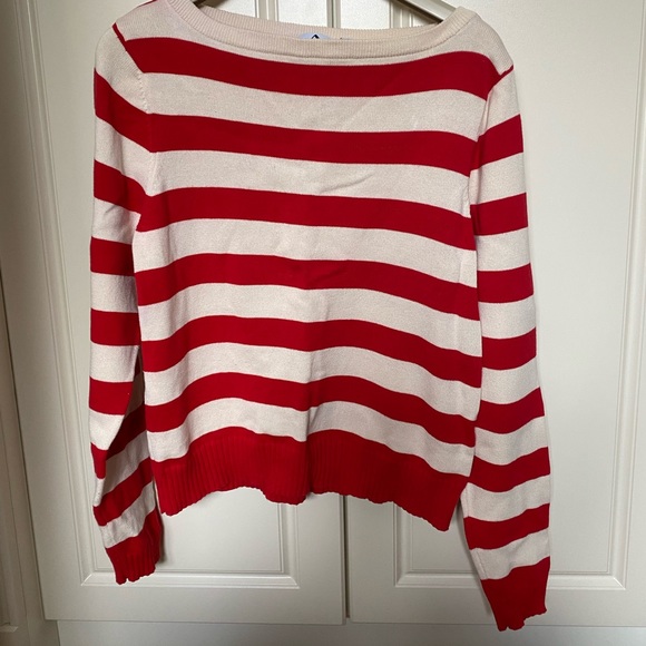 ANNE KLEIN STRIPED SWEATER Sz L. - Picture 13 of 14
